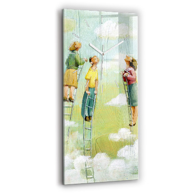 Vertikale Uhr Menschen auf einer Leiter