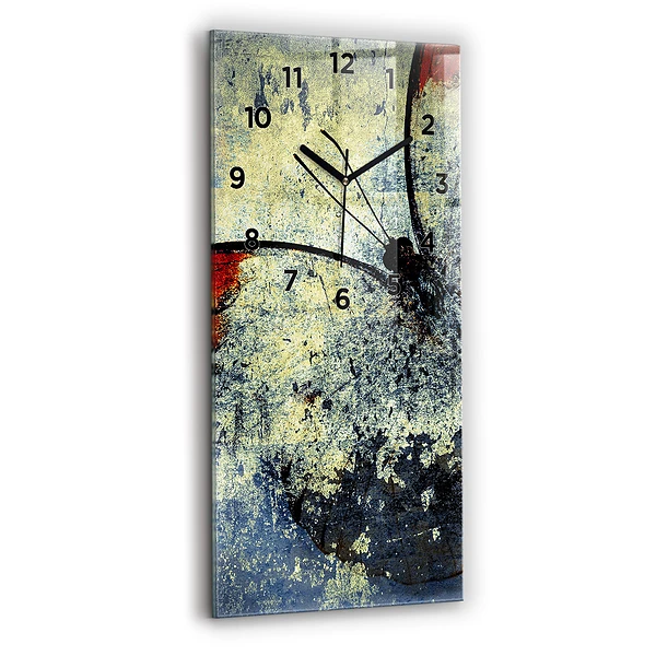 Vertikale Uhr mit motiv Schmetterling im Vintage-Stil
