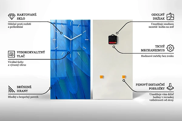 Vertikale Uhr Dreiecke geometrisches Muster