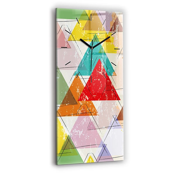 Vertikale Uhr Dreiecke geometrisches Muster