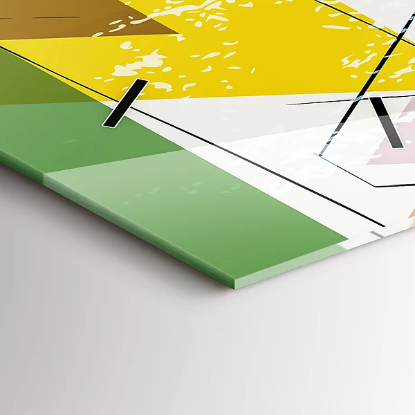 Vertikale Uhr Dreiecke geometrisches Muster