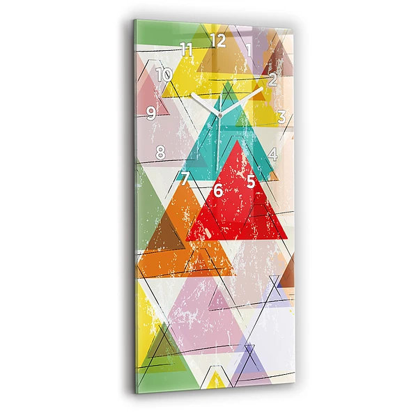 Vertikale Uhr Dreiecke geometrisches Muster