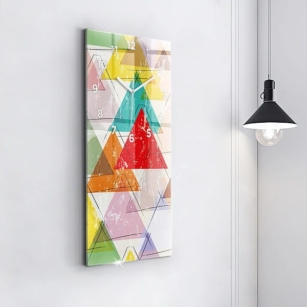 Vertikale Uhr Dreiecke geometrisches Muster