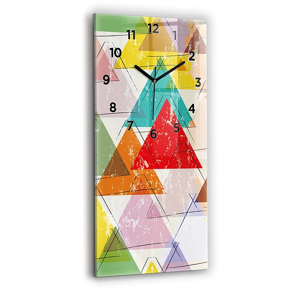 Vertikale Uhr Dreiecke geometrisches Muster