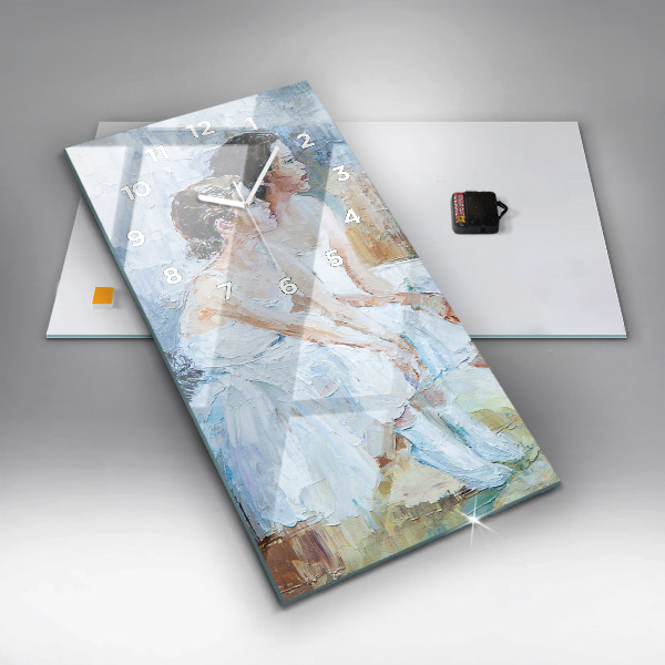 Vertikale Uhr mit motiv Junge Ballerinas