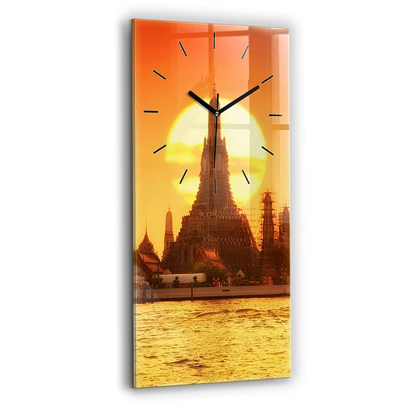 Vertikale Uhr Wat arun Bangkok Thailand