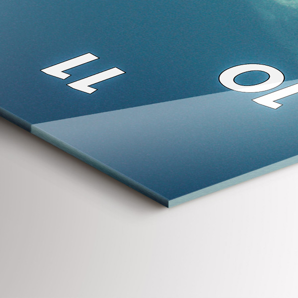 Vertikale Uhr mit motiv Auto mit Surfbrett