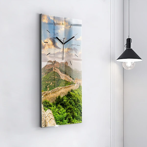 Vertikale Uhr mit motiv Große Mauer von China