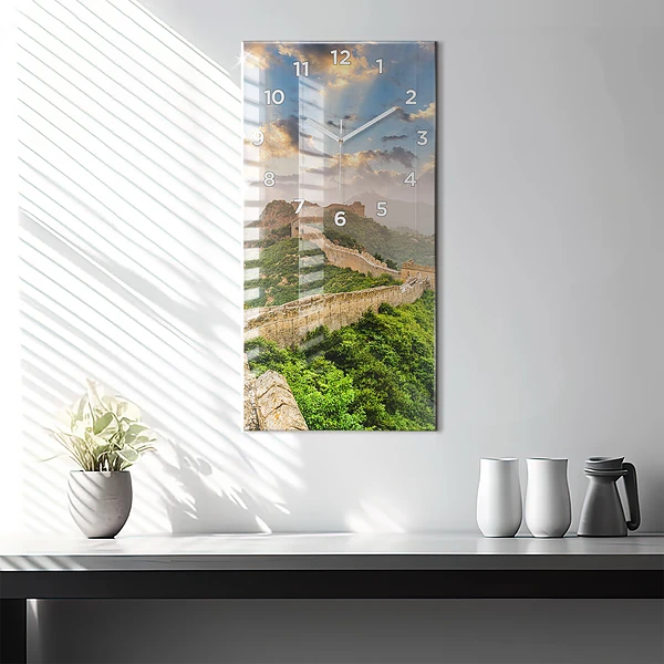 Vertikale Uhr mit motiv Große Mauer von China