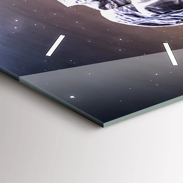 Vertikale Uhr mit motiv Astronaut im Weltraum