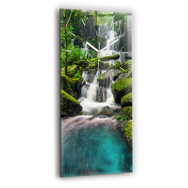 Vertikale Uhr mit motiv Wasserfall Thailand