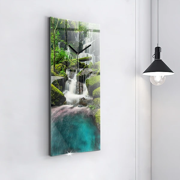 Vertikale Uhr mit motiv Wasserfall Thailand