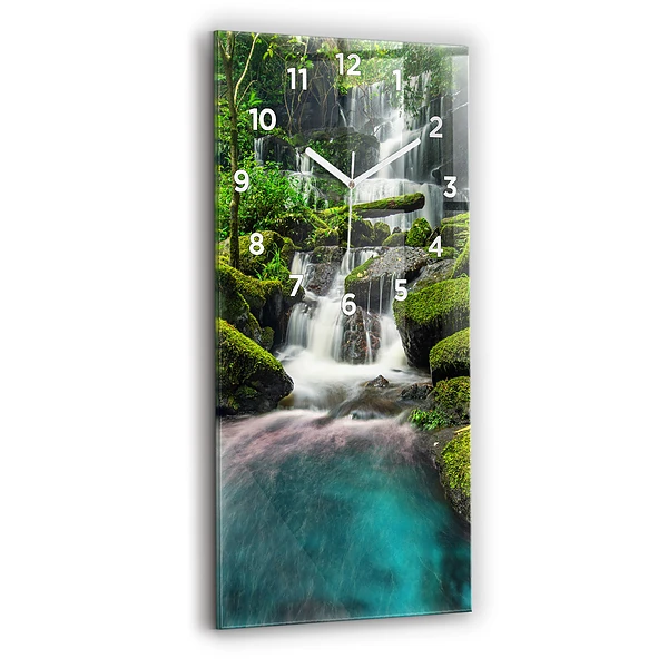 Vertikale Uhr mit motiv Wasserfall Thailand