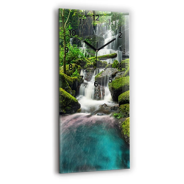 Vertikale Uhr mit motiv Wasserfall Thailand