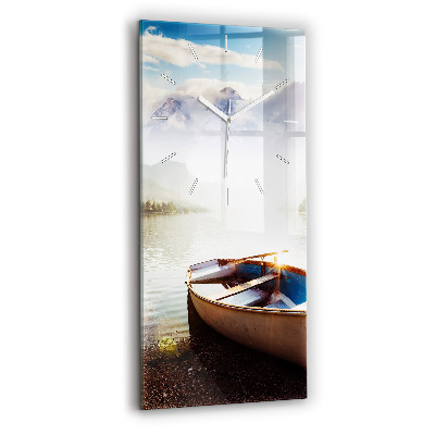 Vertikale Uhr mit motiv Blick auf den See