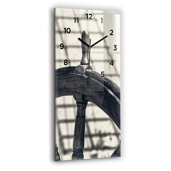 Vertikale Uhr mit motiv Antikes Schiff