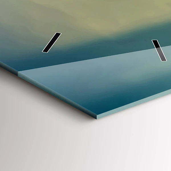 Vertikale Uhr mit motiv Leuchtturm am Meer