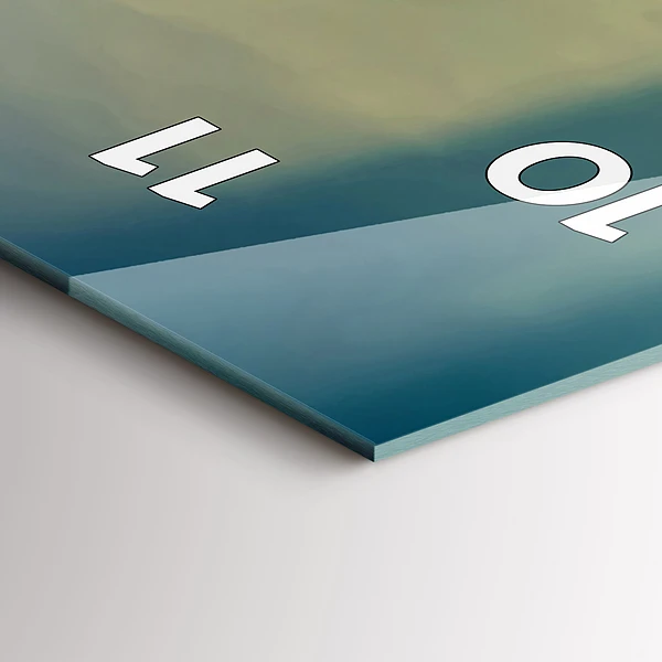 Vertikale Uhr mit motiv Leuchtturm am Meer