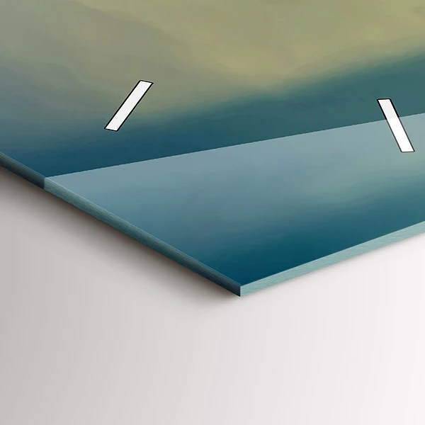 Vertikale Uhr mit motiv Leuchtturm am Meer