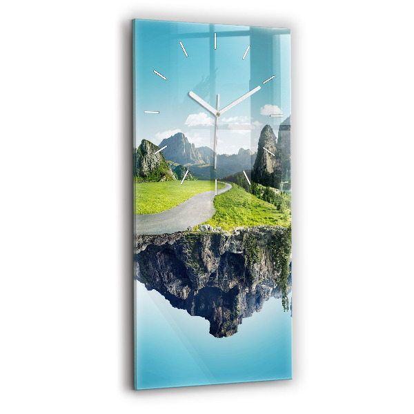 Vertikale Uhr Fliegende Insel