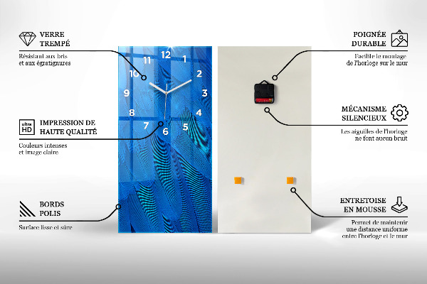Vertikale Uhr mit motiv Kosmos Planeten