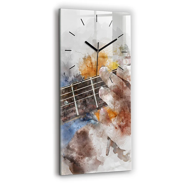 Vertikale Uhr mit motiv Gitarre