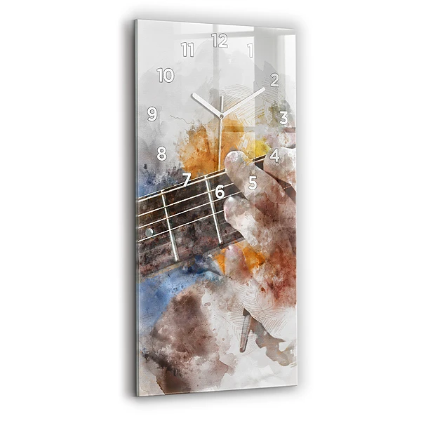 Vertikale Uhr mit motiv Gitarre