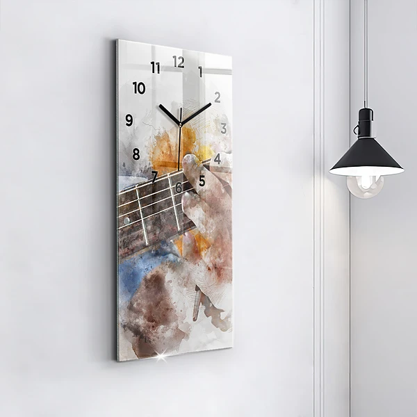 Vertikale Uhr mit motiv Gitarre