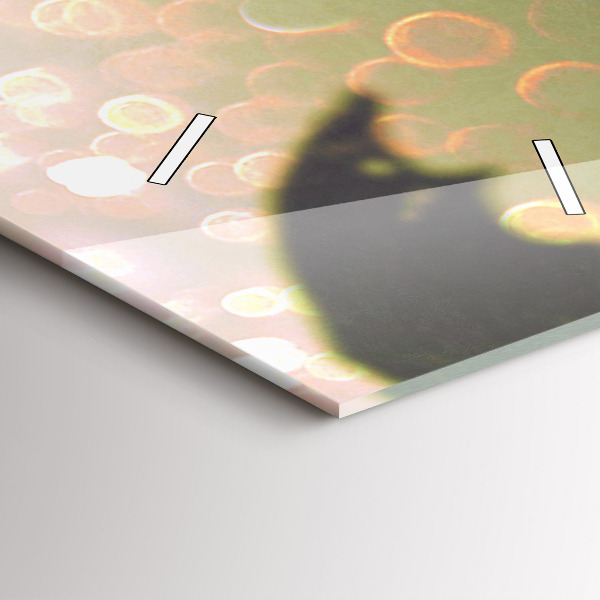 Vertikale Uhr mit motiv Menschen mit Regenschirmen