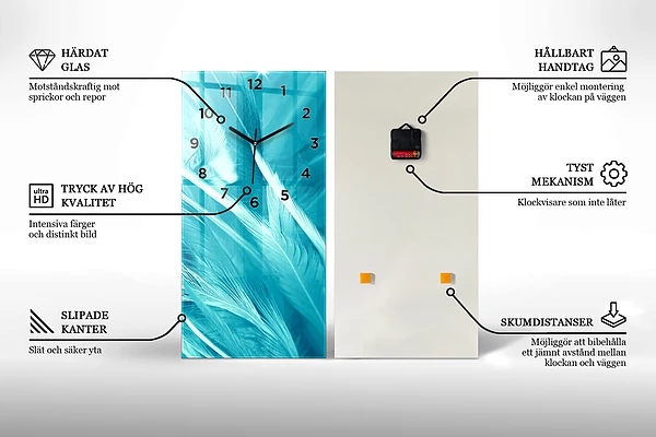 Vertikale Uhr mit motiv Läufer und Sonnenuntergang