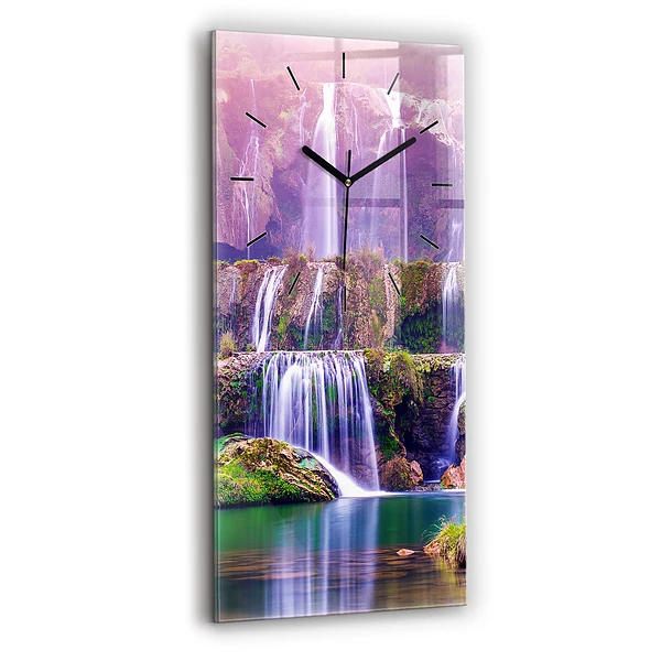 Vertikale Uhr mit motiv Jiulong-Wasserfall China