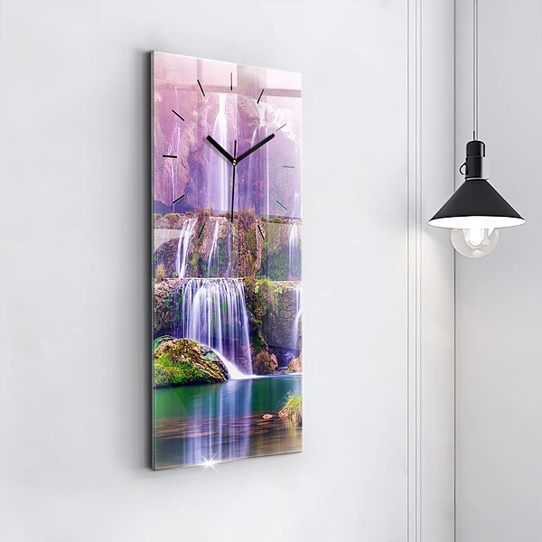 Vertikale Uhr mit motiv Jiulong-Wasserfall China
