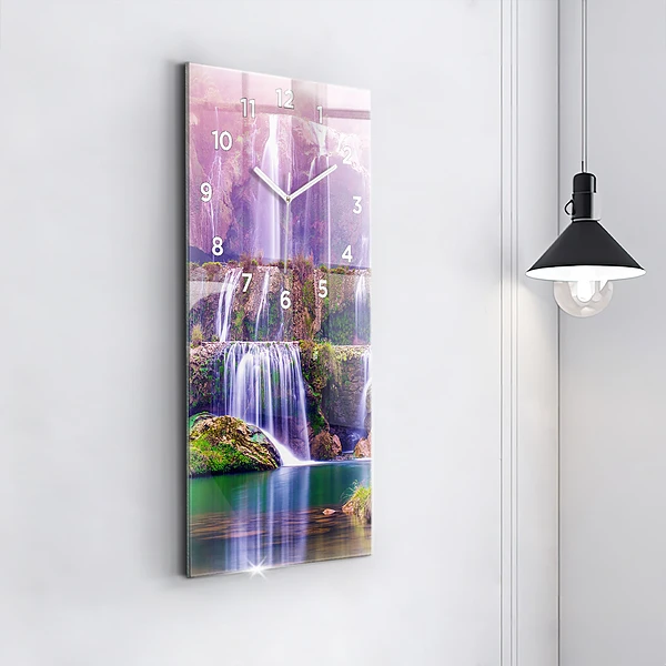 Vertikale Uhr mit motiv Jiulong-Wasserfall China