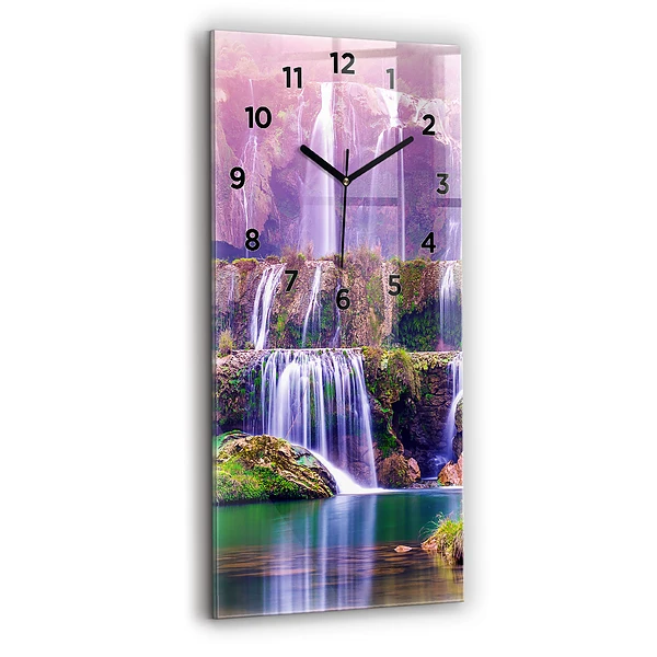 Vertikale Uhr mit motiv Jiulong-Wasserfall China
