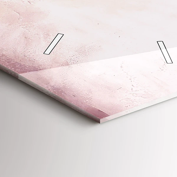 Vertikale Uhr mit motiv Blumen Blühender Mohn
