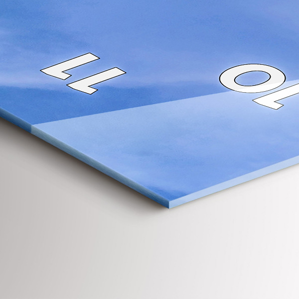 Vertikale Uhr mit motiv Landwirt im Traktor