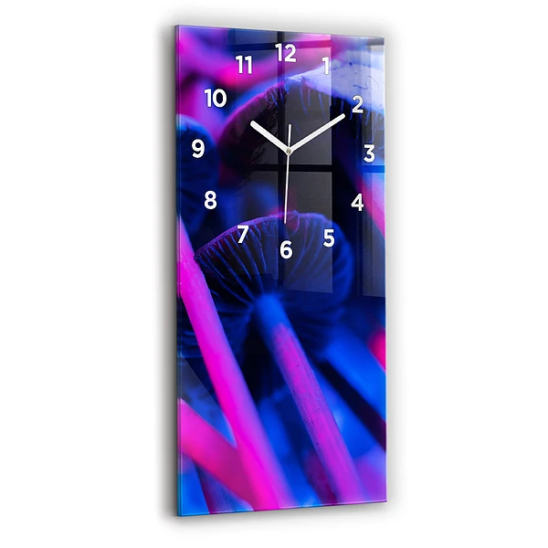 Vertikale Uhr mit motiv Magic Mushrooms in Farben