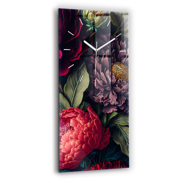 Vertikale Uhr Vintage Blumenstrauß