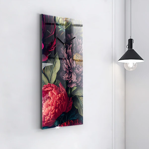 Vertikale Uhr Vintage Blumenstrauß
