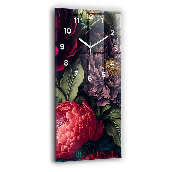 Vertikale Uhr Vintage Blumenstrauß