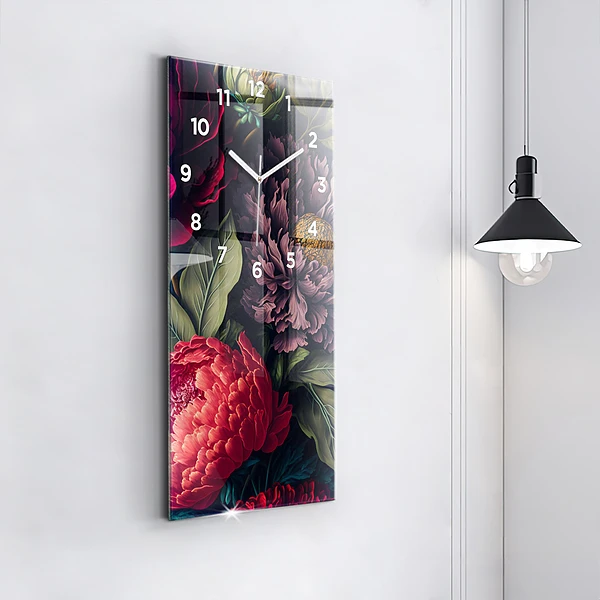 Vertikale Uhr Vintage Blumenstrauß