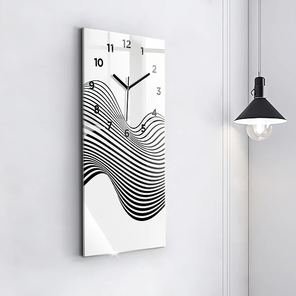 Vertikale Uhr Schwarz-weiße Kunst