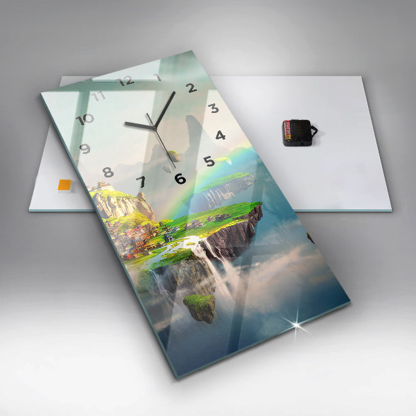 Vertikale Uhr Chinesische Fantasieszenen