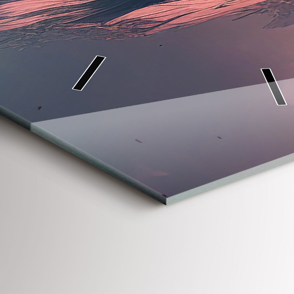 Vertikale Uhr Magischer Wald und Gebirge