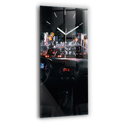 Vertikale Uhr mit motiv Auto in Tokio