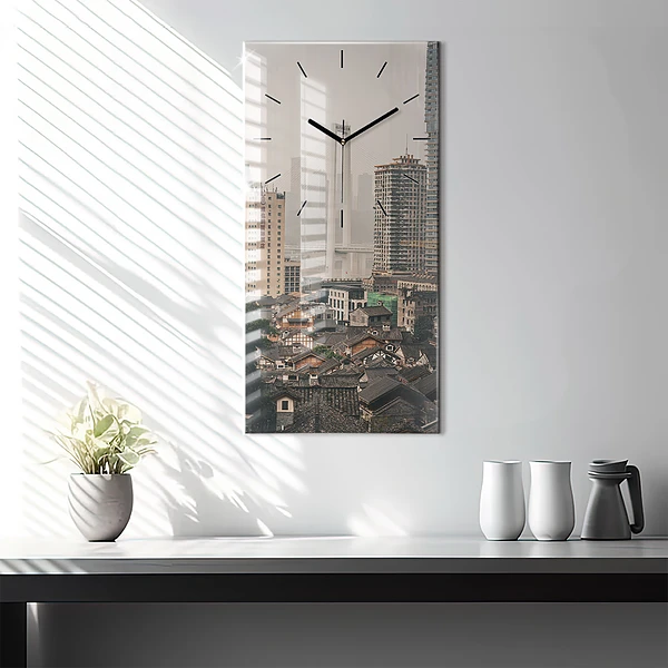 Vertikale Uhr mit motiv Alte Stadt in Chongqing
