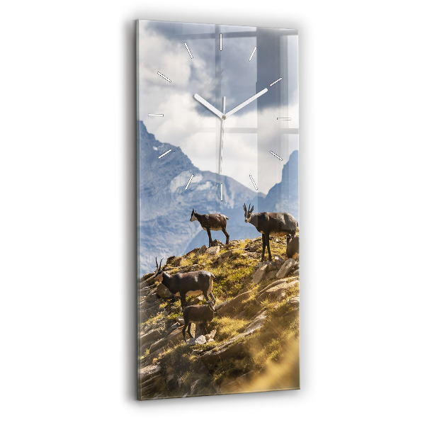 Vertikale Uhr Ziege im Aosta-Tal