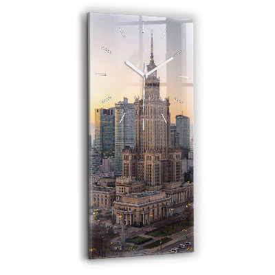 Vertikale Uhr Panorama von Warschau