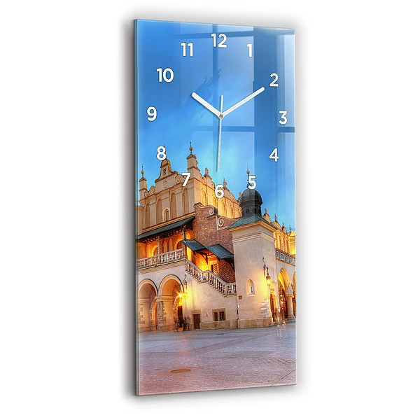 Vertikale Uhr mit motiv Hauptmarkt in Krakau