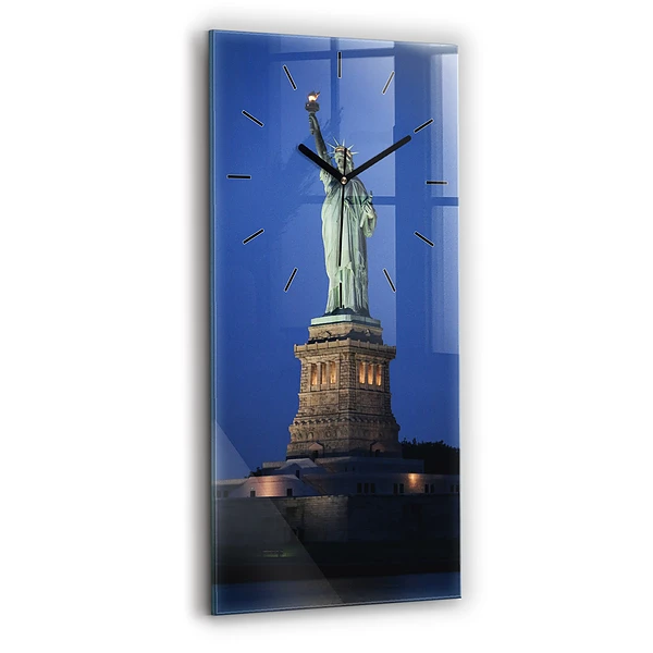 Vertikale Uhr mit motiv Freiheitsstatue in New York